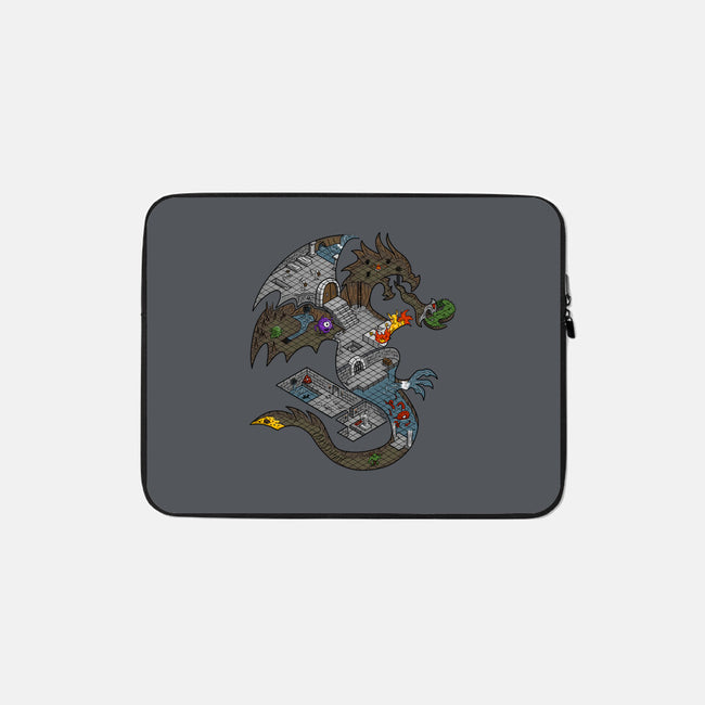 Dungeons in Dragons-none zippered laptop sleeve-Paul Simic