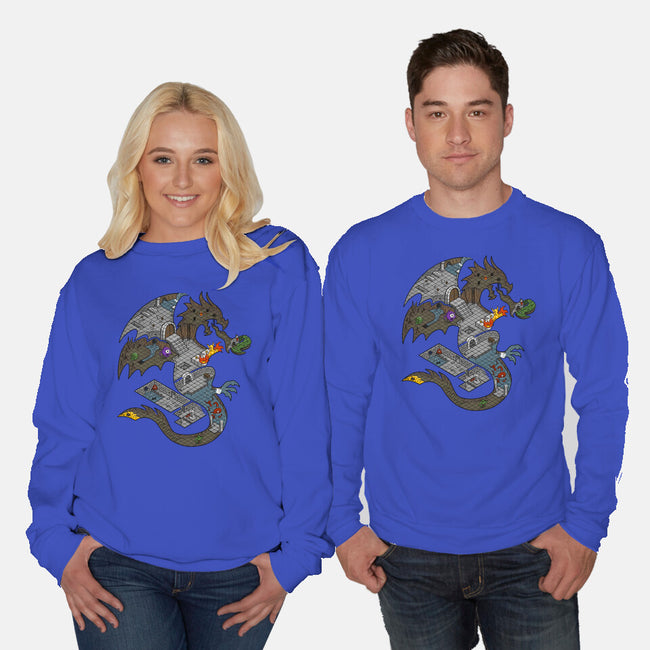 Dungeons in Dragons-unisex crew neck sweatshirt-Paul Simic