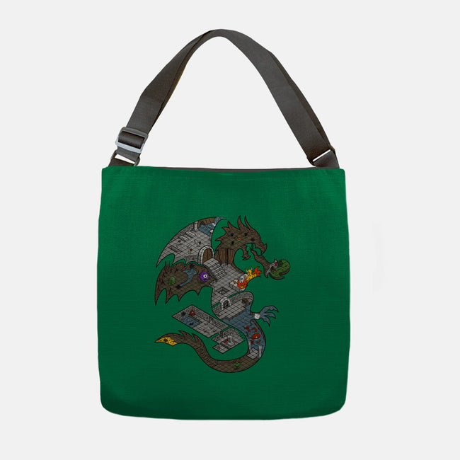 Dungeons in Dragons-none adjustable tote-Paul Simic