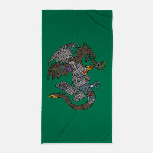 Dungeons in Dragons-none beach towel-Paul Simic