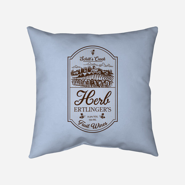 Herb's Fruit Wines-none removable cover w insert throw pillow-CoD Designs