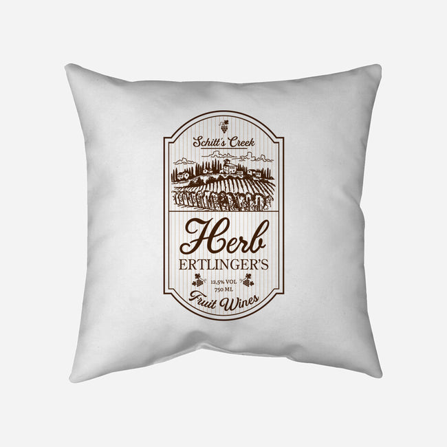 Herb's Fruit Wines-none removable cover w insert throw pillow-CoD Designs