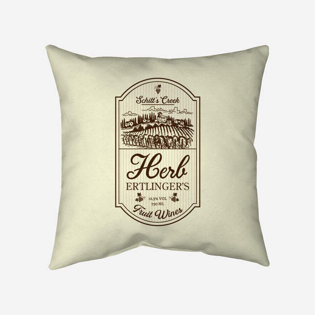 Herb's Fruit Wines-none removable cover throw pillow-CoD Designs