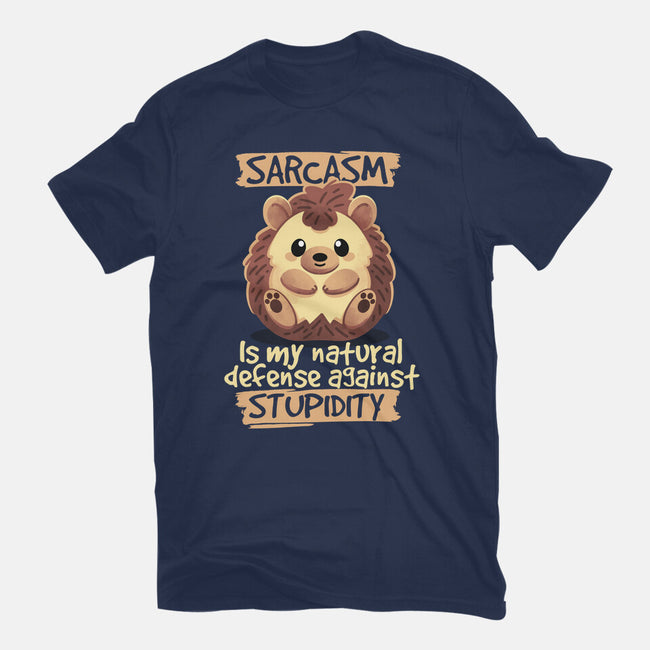 Sarcastic Hedgehog-womens fitted tee-NemiMakeit