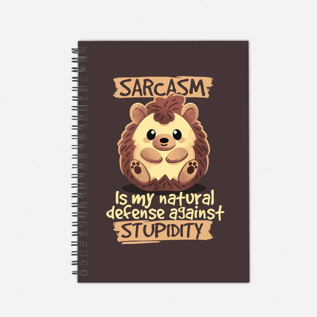 Sarcastic Hedgehog-none dot grid notebook-NemiMakeit