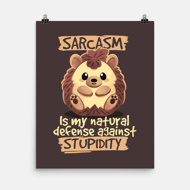 Sarcastic Hedgehog-none matte poster-NemiMakeit