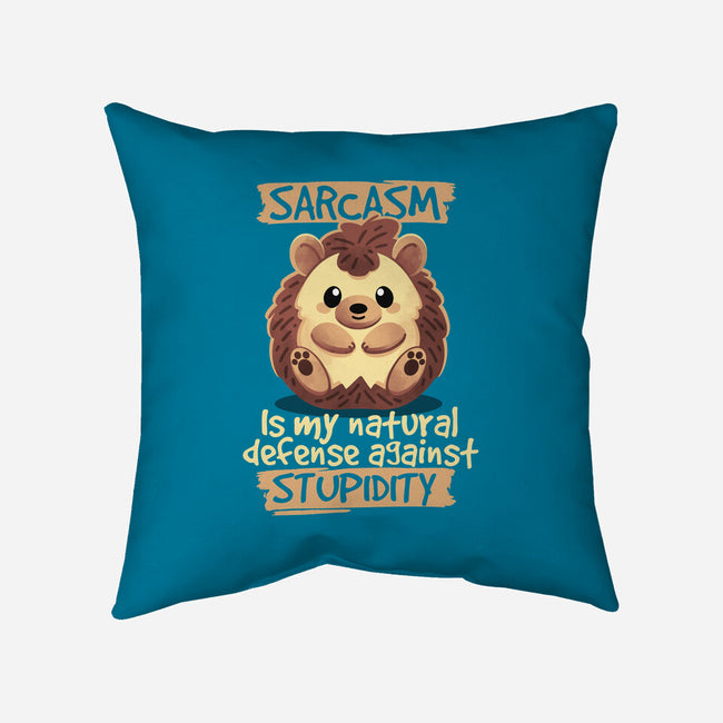 Sarcastic Hedgehog-none non-removable cover w insert throw pillow-NemiMakeit