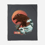 Kaiju Edo-none fleece blanket-dandingeroz