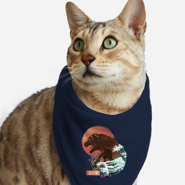 Kaiju Edo-cat bandana pet collar-dandingeroz