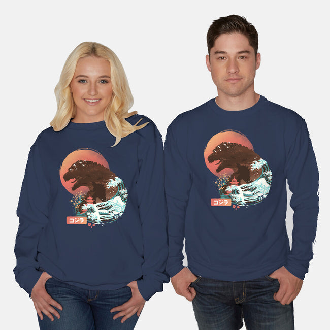 Kaiju Edo-unisex crew neck sweatshirt-dandingeroz