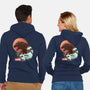Kaiju Edo-unisex zip-up sweatshirt-dandingeroz