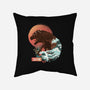 Kaiju Edo-none non-removable cover w insert throw pillow-dandingeroz