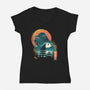 Edo King Kong-womens v-neck tee-dandingeroz