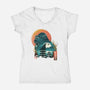 Edo King Kong-womens v-neck tee-dandingeroz