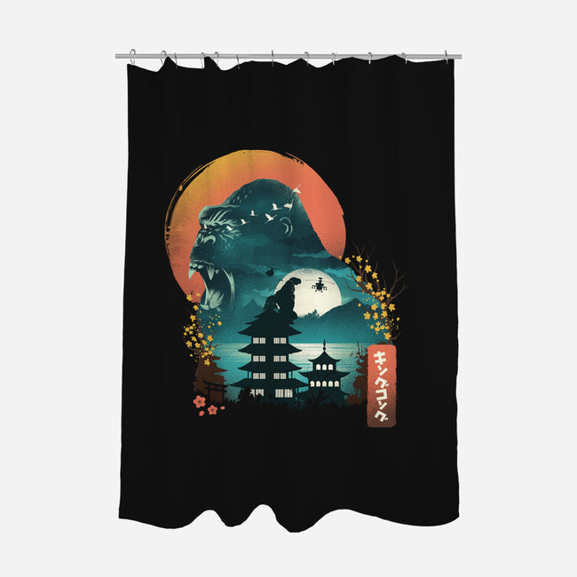 Edo King Kong-none polyester shower curtain-dandingeroz