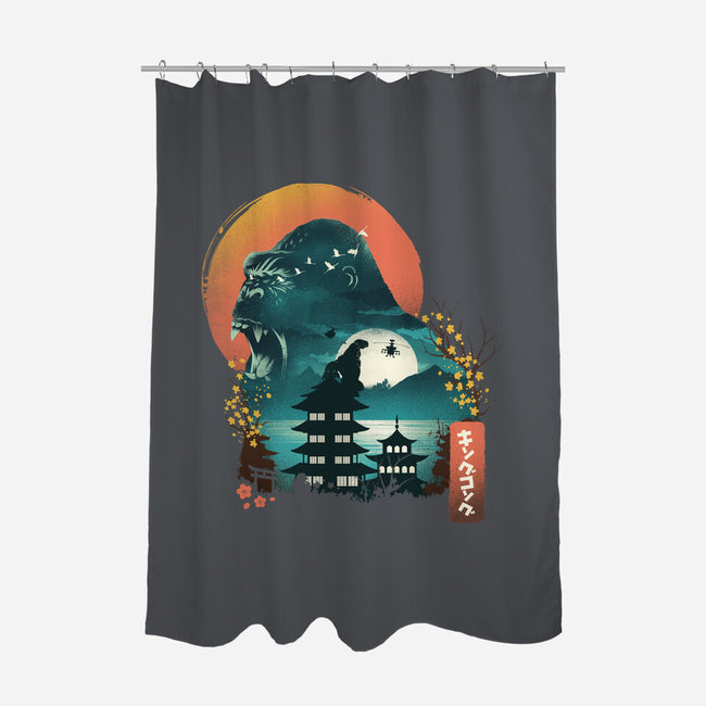 Edo King Kong-none polyester shower curtain-dandingeroz