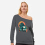 Edo King Kong-womens off shoulder sweatshirt-dandingeroz