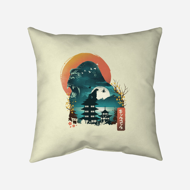 Edo King Kong-none removable cover w insert throw pillow-dandingeroz