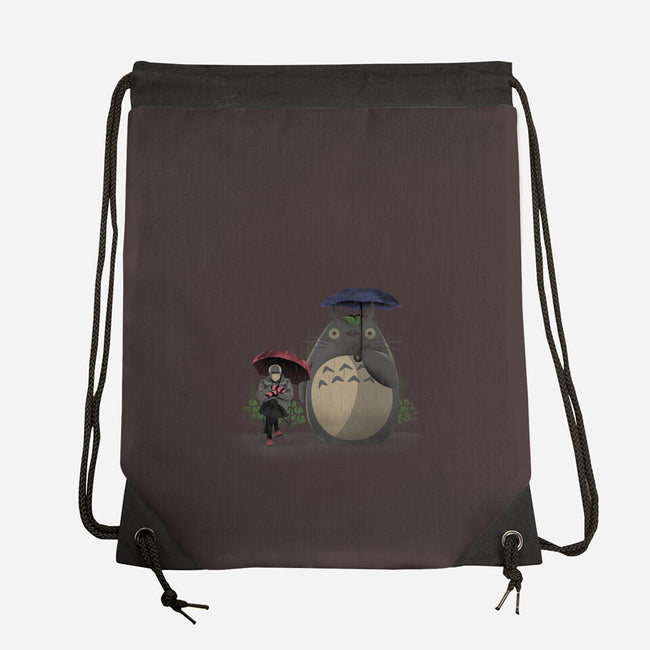 My Neighbor Meme-none drawstring bag-dandingeroz