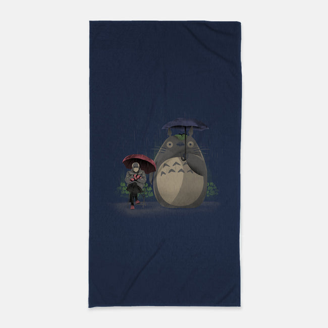 My Neighbor Meme-none beach towel-dandingeroz