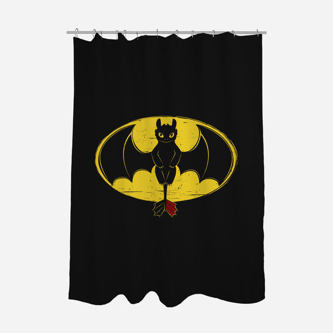 Black Dragon-none polyester shower curtain-ducfrench