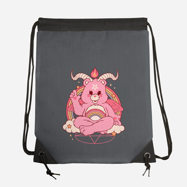 Bearphomet-none drawstring bag-Thiago Correa