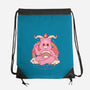 Bearphomet-none drawstring bag-Thiago Correa