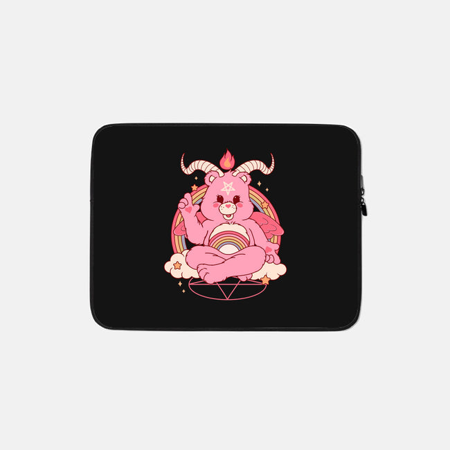 Bearphomet-none zippered laptop sleeve-Thiago Correa