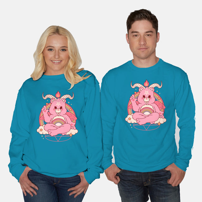 Bearphomet-unisex crew neck sweatshirt-Thiago Correa