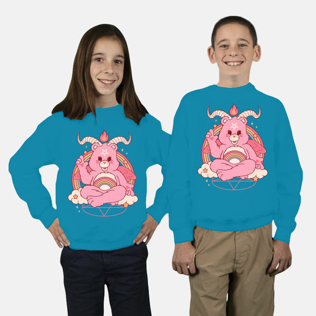 Bearphomet-youth crew neck sweatshirt-Thiago Correa