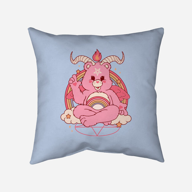 Bearphomet-none removable cover w insert throw pillow-Thiago Correa