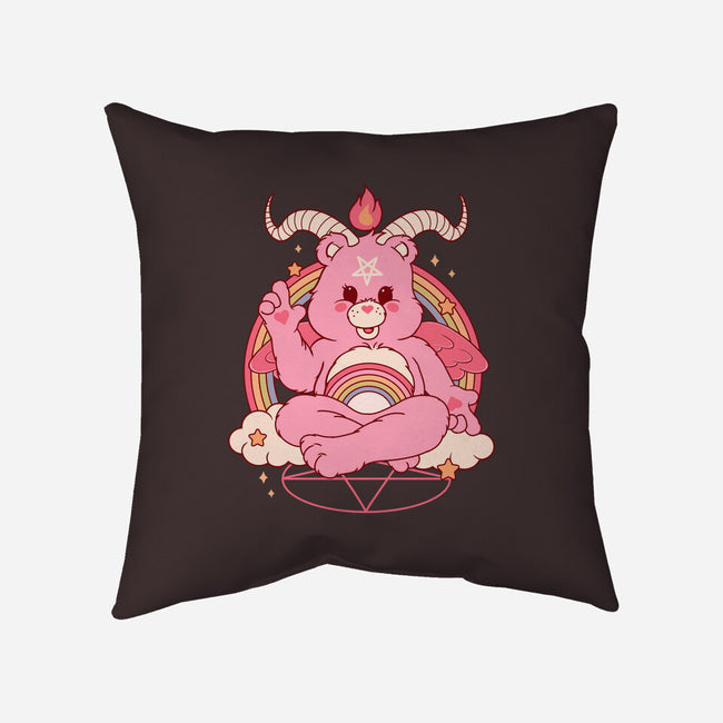 Bearphomet-none removable cover w insert throw pillow-Thiago Correa