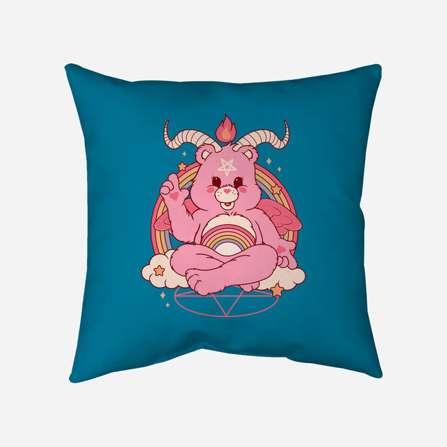 Bearphomet-none removable cover w insert throw pillow-Thiago Correa