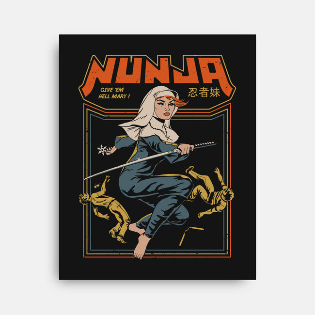 Nunja-none stretched canvas-gloopz