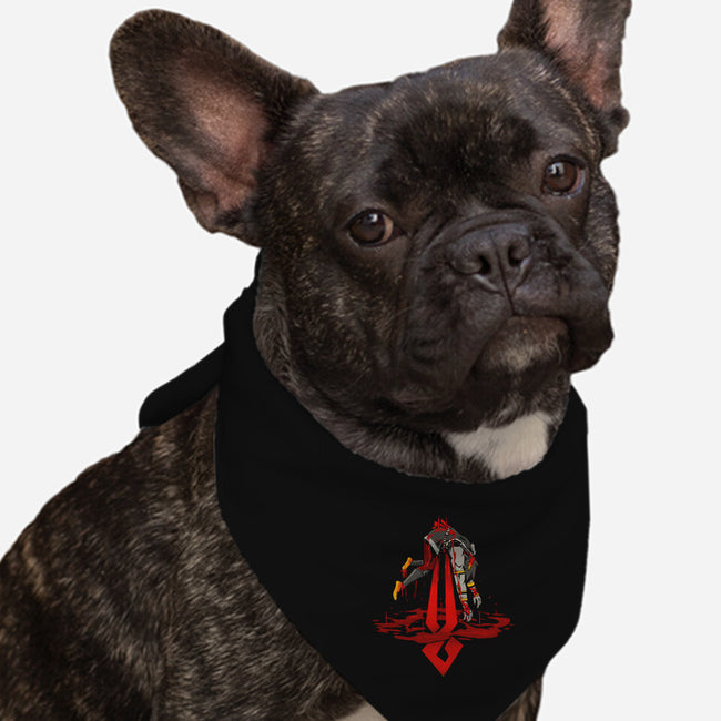 There is No Escape-dog bandana pet collar-J Marme