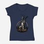 Unstoppable Punch-womens v-neck tee-Lorets