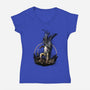 Unstoppable Punch-womens v-neck tee-Lorets