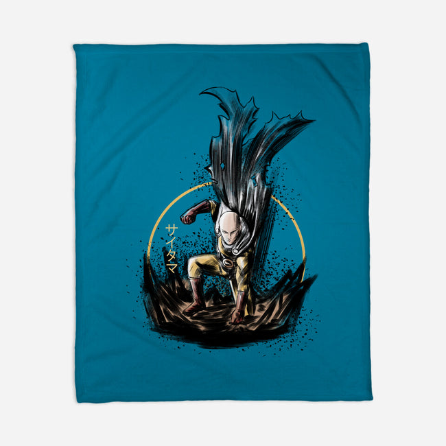 Unstoppable Punch-none fleece blanket-Lorets