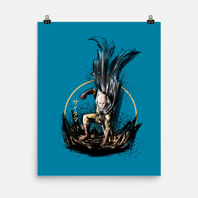 Unstoppable Punch-none matte poster-Lorets
