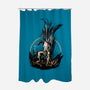 Unstoppable Punch-none polyester shower curtain-Lorets