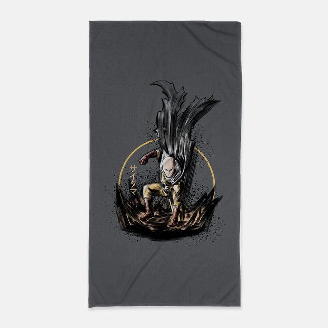 Unstoppable Punch-none beach towel-Lorets