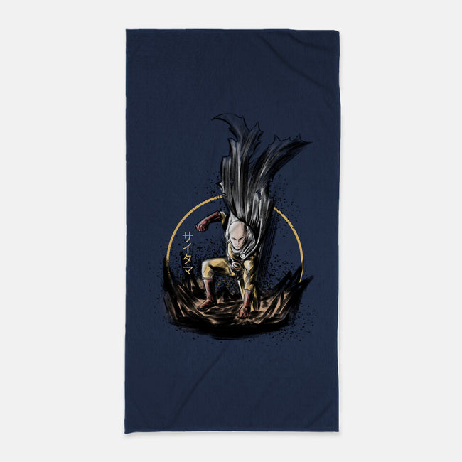 Unstoppable Punch-none beach towel-Lorets