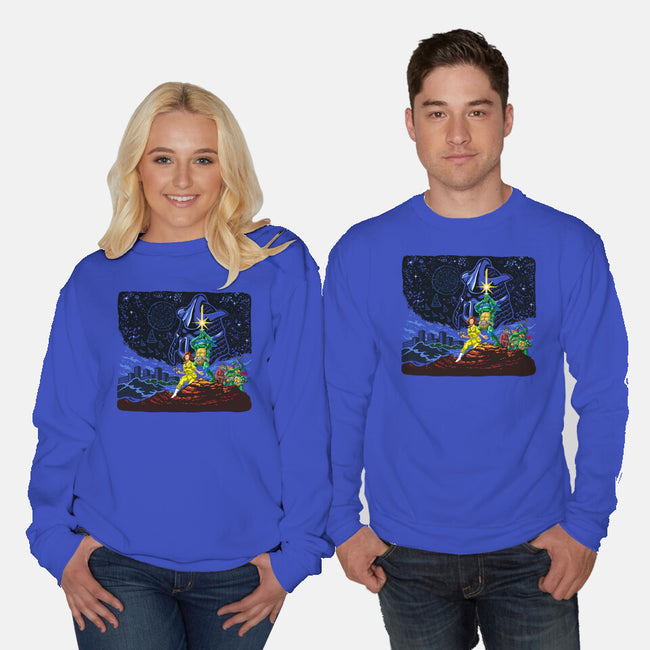 Pizza Wars-unisex crew neck sweatshirt-ugurbs