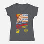Super Nakatomi Bros-womens v-neck tee-demonigote