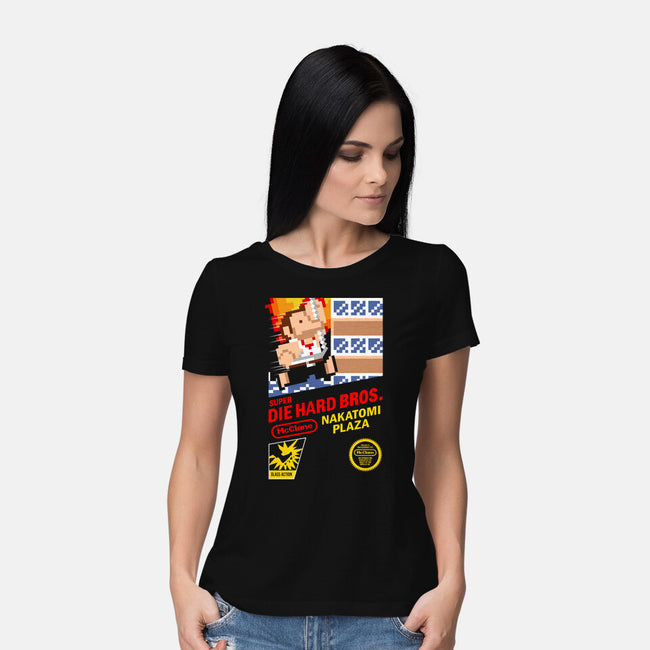 Super Nakatomi Bros-womens basic tee-demonigote