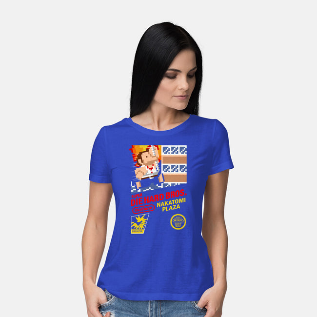 Super Nakatomi Bros-womens basic tee-demonigote