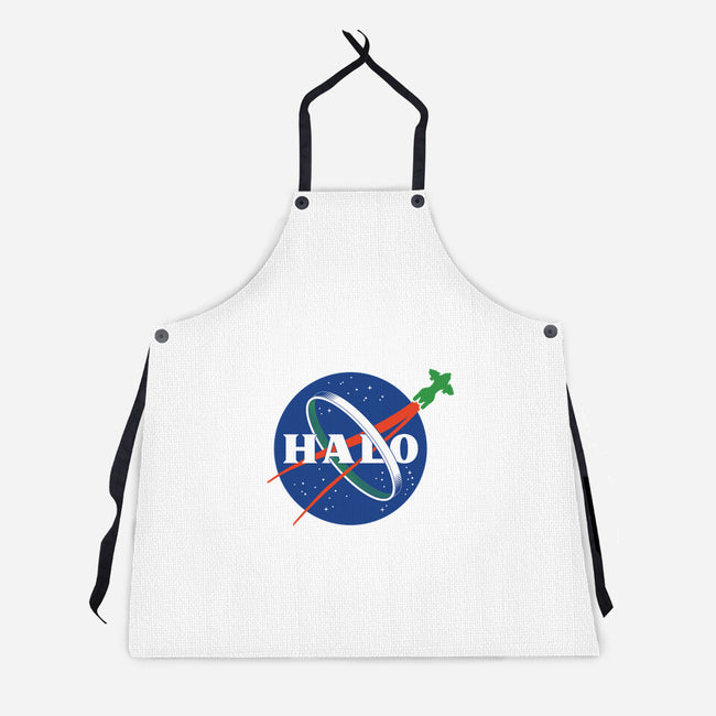 The Halo Space Agency-unisex kitchen apron-DCLawrence