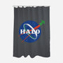 The Halo Space Agency-none polyester shower curtain-DCLawrence