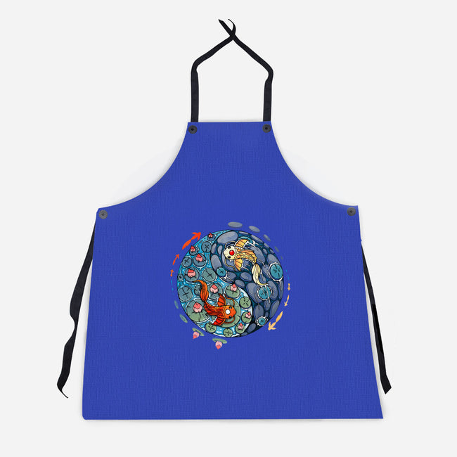 Yin Yang Koi-unisex kitchen apron-Vallina84