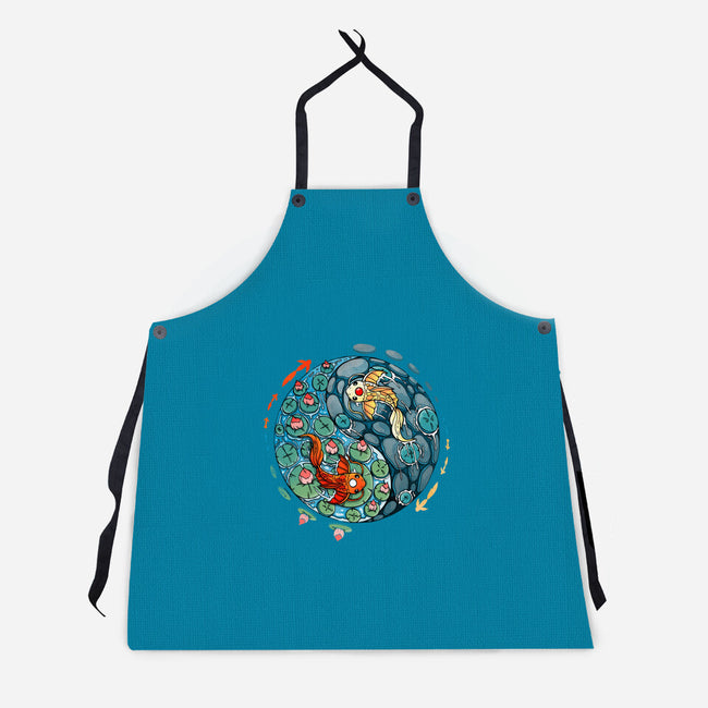 Yin Yang Koi-unisex kitchen apron-Vallina84